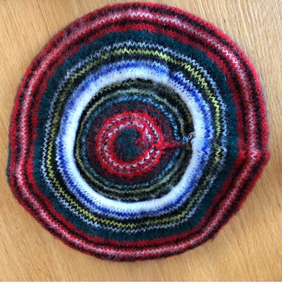 Dress Stewart Tartan Vintage Tam/Hat Made in Scotland 100% Pure New Wool - Picture 7 of 11